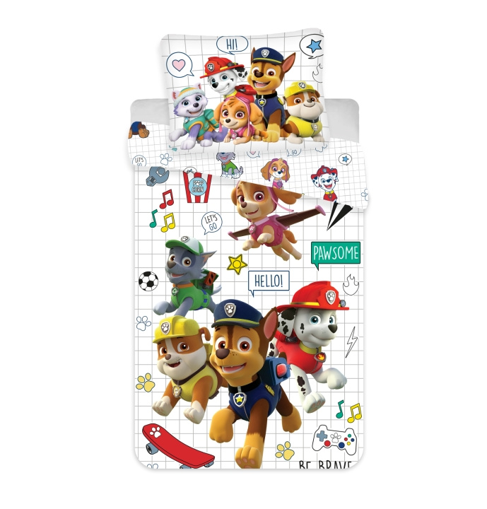 Paw Patrol Sengelinned - Juniorstørrelse 100x140 cm Paw Patrol i gruppen LEGETØJ, BØRN & BABY / Børnetekstiler / Sengetøj / Sengetøj til juniorer hos TP E-commerce Nordic AB (C91696)