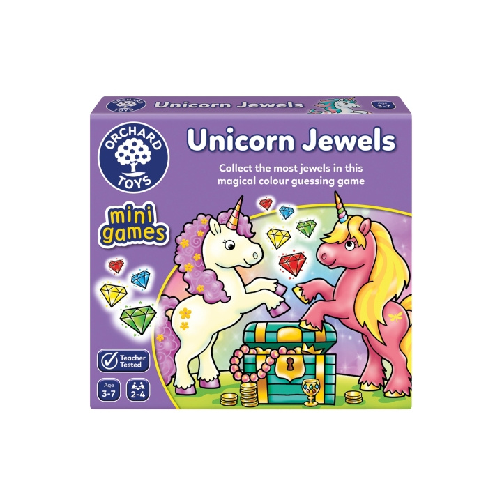 Orchard Toys Unicorn Jewels - Minispil (600366) i gruppen LEGETØJ, BØRN & BABY / Spil / Brætspil hos TP E-commerce Nordic AB (C91843)