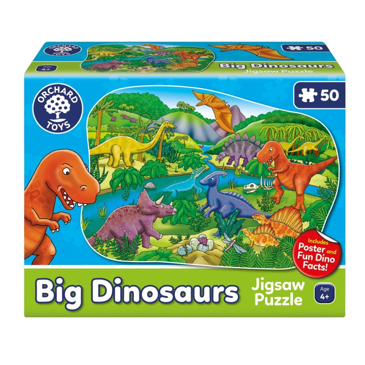 Orchard Toys Stort dinosaur-puslespil (600256) i gruppen LEGETØJ, BØRN & BABY / Legetøj / børns puslespil hos TP E-commerce Nordic AB (C91852)