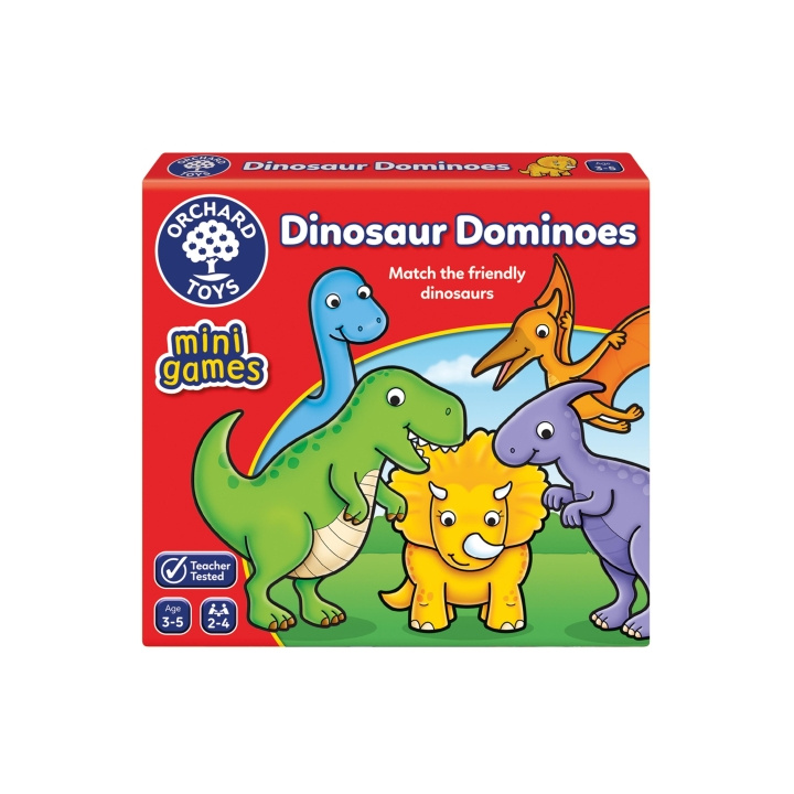 Orchard Toys Dinosaur Dominoes Minispil (600353) i gruppen LEGETØJ, BØRN & BABY / Spil / Brætspil hos TP E-commerce Nordic AB (C91899)