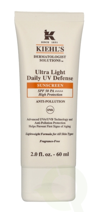 Kiehl\'s D.S. Ultra Light Daily UV Defense Sunscreen SPF50 60 ml Anti-Pollution For All Skin Types i gruppen SKØNHED & HELSE / Hudpleje / Tanning / Solbeskyttelse hos TP E-commerce Nordic AB (C91957)