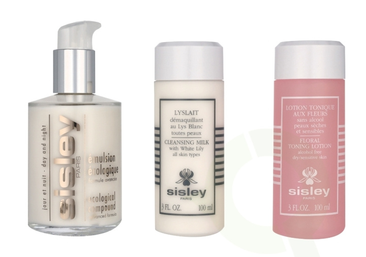 Sisley I Love My Skin Care Set 325 ml Ecological Compound 125ml/Lyslait Cleansing Milk 100ml/Floral Toning Lotion 100ml i gruppen SKØNHED & HELSE / Gaveæske / Gaveæske til hende hos TP E-commerce Nordic AB (C91962)