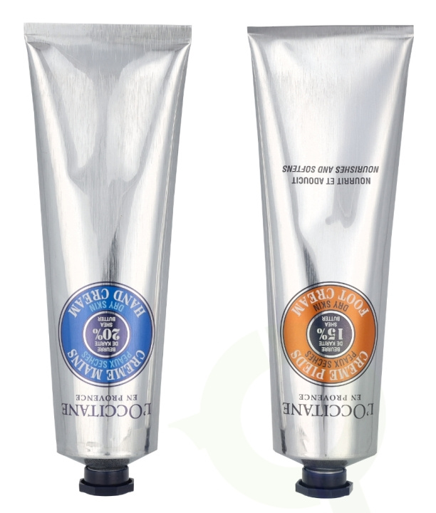 L\'Occitane Shea Butter Hand & Foot Comfort Duo 300 ml Hand Cream 150ml/Foot Cream 150ml i gruppen SKØNHED & HELSE / Manicure / pedicure / Håndcreme hos TP E-commerce Nordic AB (C91973)