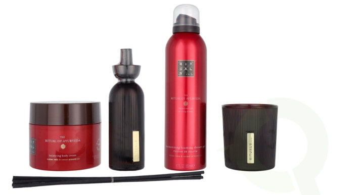 Rituals Ayurveda Large Set 610 ml Body Cream 200 ml/Candle 140 ml/Mini Fragrance Sticks 70 ml/Foaming Shower Gel 200 i gruppen SKØNHED & HELSE / Gaveæske / Gaveæske til hende hos TP E-commerce Nordic AB (C92007)