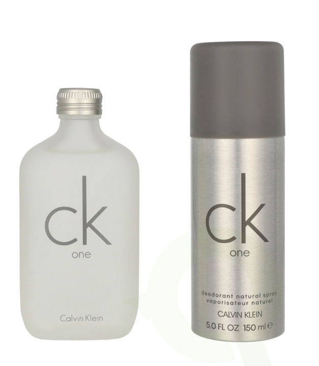 Calvin Klein Ck One Giftset 250 ml Edt Spray 100ml/Deo Spray 150ml i gruppen SKØNHED & HELSE / Gaveæske / Gaveæske til ham hos TP E-commerce Nordic AB (C92032)