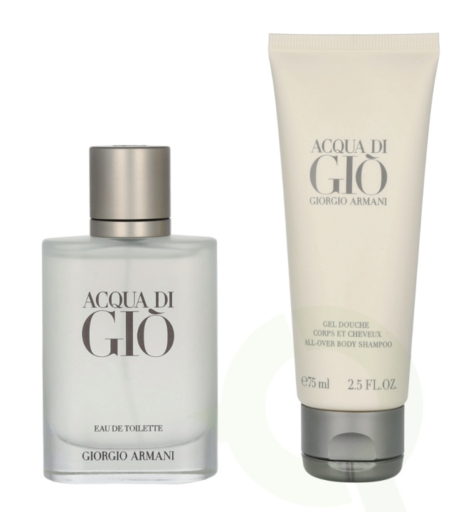 Armani Acqua Di Gio Pour Homme Giftset 125 ml Edt Spray 50ml/Shower Gel 75ml i gruppen SKØNHED & HELSE / Gaveæske / Gaveæske til ham hos TP E-commerce Nordic AB (C92083)