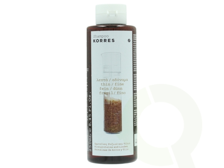 Korres Shampoo 250 ml Rice Proteine And Linden - Thin/Fine Hair i gruppen SKØNHED & HELSE / Hår og styling / Hårpleje / Shampoo hos TP E-commerce Nordic AB (C92148)