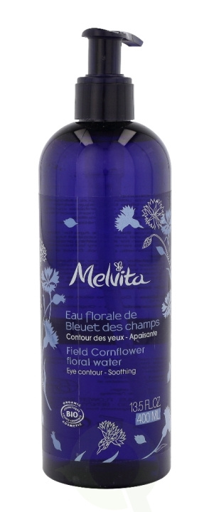 Melvita Field Cornflower Floral Water - Pump 400 ml i gruppen SKØNHED & HELSE / Hudpleje / Ansigt / Rengøring hos TP E-commerce Nordic AB (C92164)