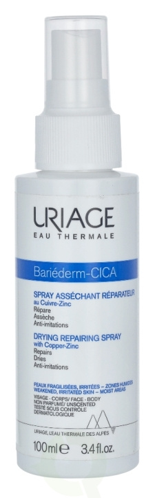 Uriage Bariederm Drying Repairing Cica-Spray 100 ml With Cu-Zn i gruppen SKØNHED & HELSE / Hudpleje / Kropspleje / Body lotion hos TP E-commerce Nordic AB (C92177)