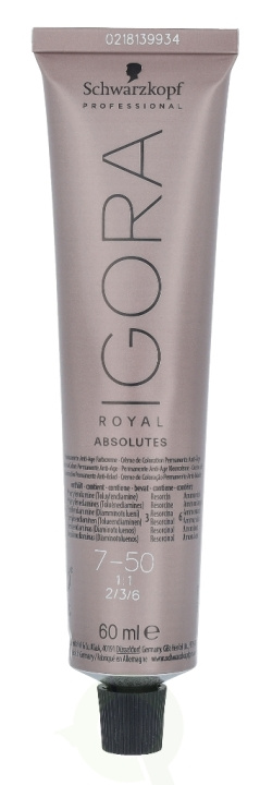 Schwarzkopf Igora Royal Absolutes Permanent Color Creme 60 ml 7-50 i gruppen SKØNHED & HELSE / Hår og styling / Hårpleje / Hårfarve / Hårfarve & Farve bombe hos TP E-commerce Nordic AB (C92223)