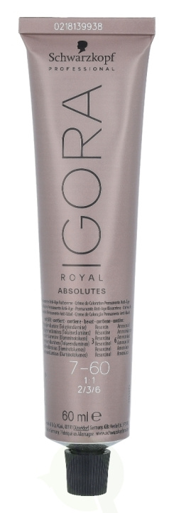 Schwarzkopf Igora Royal Absolutes Permanent Color Creme 60 ml 7-60 i gruppen SKØNHED & HELSE / Hår og styling / Hårpleje / Hårfarve / Hårfarve & Farve bombe hos TP E-commerce Nordic AB (C92224)