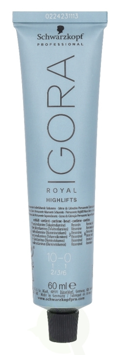 Schwarzkopf Igora Royal Permanent Color Creme 60 ml 10-0 i gruppen SKØNHED & HELSE / Hår og styling / Hårpleje / Hårfarve / Hårfarve & Farve bombe hos TP E-commerce Nordic AB (C92225)