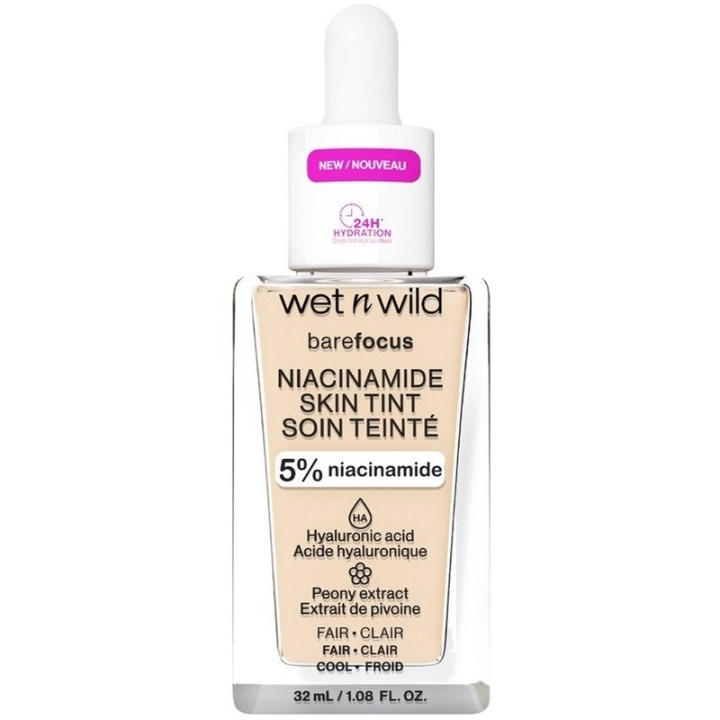 Wet n Wild Bare Focus Niacinamide Skin Tint 32ml - Fair i gruppen SKØNHED & HELSE / Makeup / Makeup ansigt / Foundation hos TP E-commerce Nordic AB (C92358)