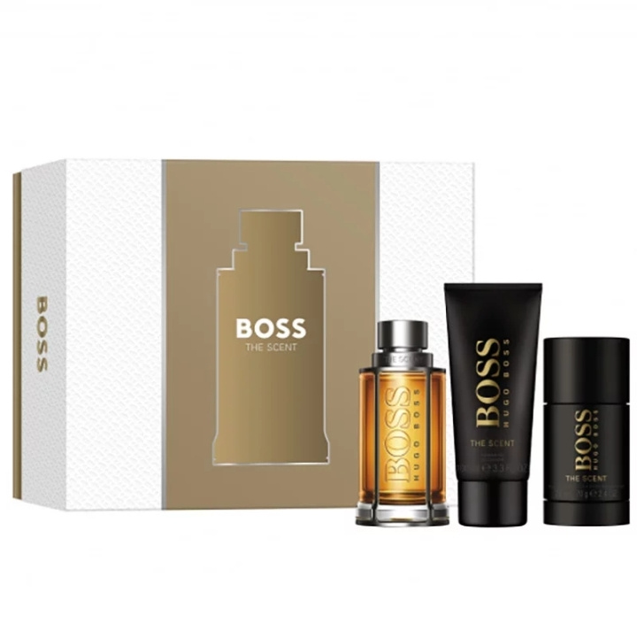 Hugo Boss Giftset Hugo Boss The Scent Edt 100ml + Shower Gel 100ml + Deostick 75g i gruppen SKØNHED & HELSE / Gaveæske / Gaveæske til ham hos TP E-commerce Nordic AB (C92395)