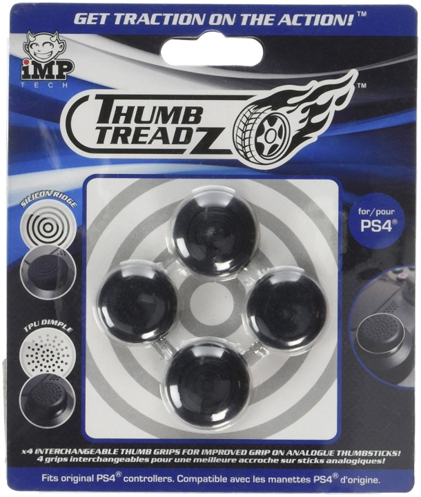 iMP TECH Trigger Treadz: Thumb Treadz 4-Pack (PS4) i gruppen HJEMMEELEKTRONIK / Spilkonsoller og tilbehør / Sony PlayStation 4 hos TP E-commerce Nordic AB (C92405)