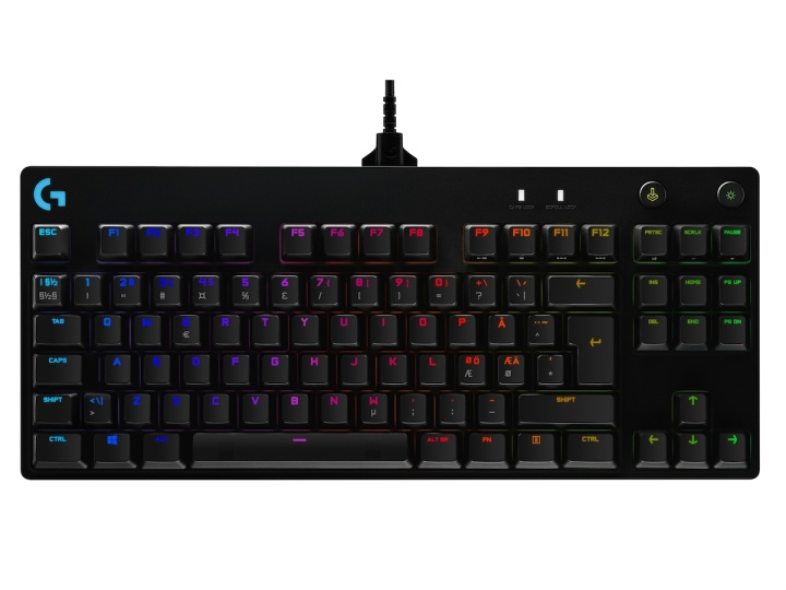 Logitech G PRO mekanisk gamingtastatur - SORT - USB - NORDISK i gruppen COMPUTERTILBEHØR / GAMING / Tastatur hos TP E-commerce Nordic AB (C92423)