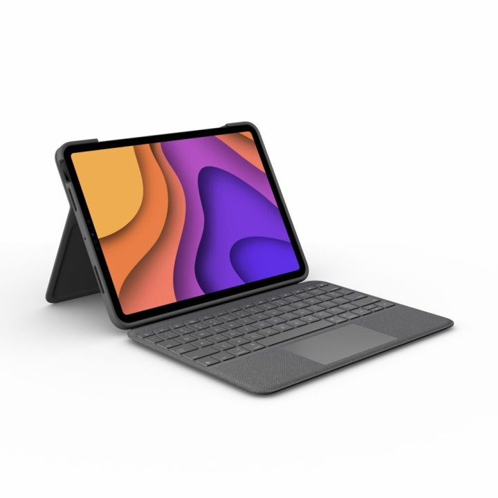 Logitech Folio Touch til iPad Air (4. generation) - OXFORD GREY - Nordic i gruppen SMARTPHONES & TABLETS / Tablet beskyttelse / Apple iPad hos TP E-commerce Nordic AB (C92447)