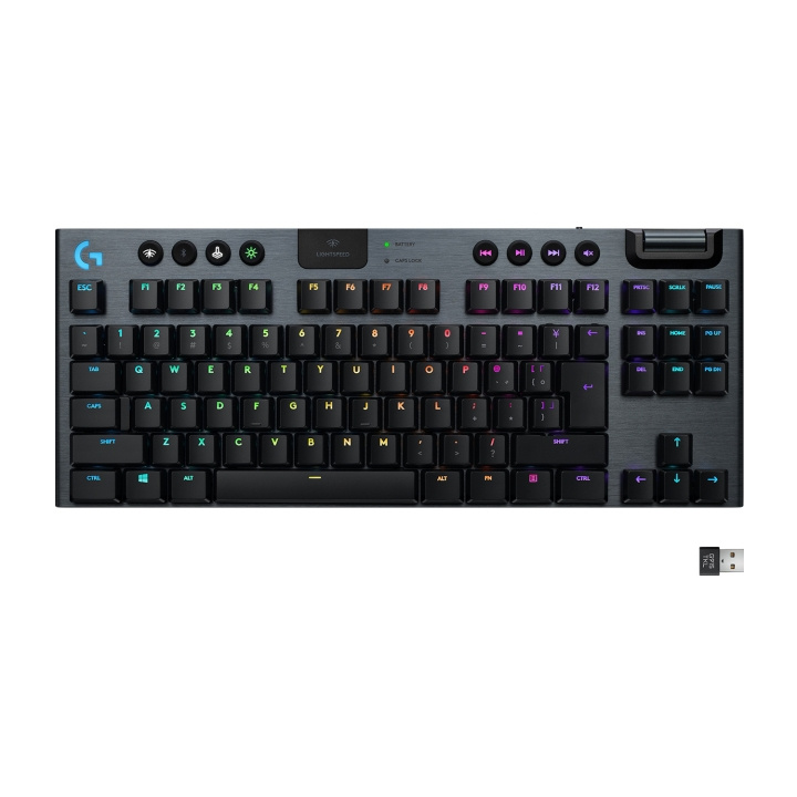 Logitech G915 TKL Tenkeyless lineær nordisk i gruppen COMPUTERTILBEHØR / GAMING / Tastatur hos TP E-commerce Nordic AB (C92462)