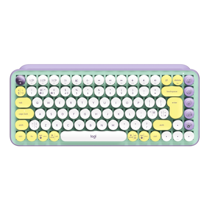 Logitech POP Keys Wireless Keyboard, Daydream Mint (Nordic) i gruppen COMPUTERTILBEHØR / Mus og tastatur / Tastatur / Ledningsfri hos TP E-commerce Nordic AB (C92504)