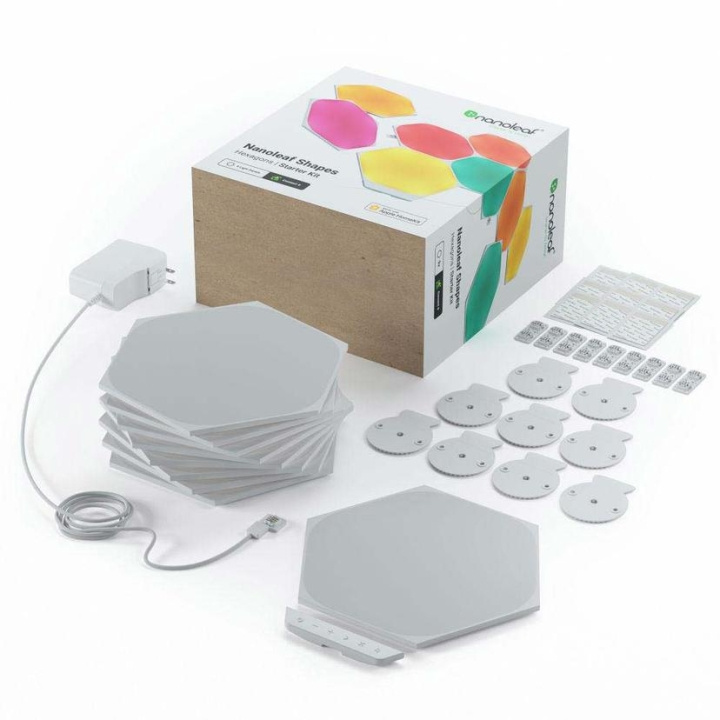 Nanoleaf Shapes - Hexagons Starter Kit - 9 paneler i gruppen HJEM, HUS & HAVE / Smart hjem / Smart home systemer hos TP E-commerce Nordic AB (C92552)