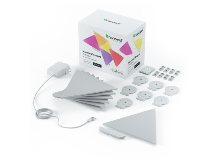 Nanoleaf Shapes - Triangles Starter Kit - 15 paneler i gruppen HJEM, HUS & HAVE / Smart hjem / Smart home systemer hos TP E-commerce Nordic AB (C92556)