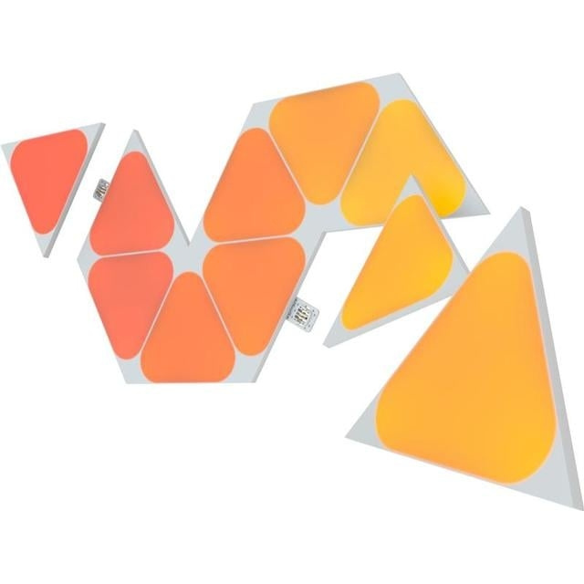 Nanoleaf Shapes - Triangles Mini Expansion Pack - 10 paneler i gruppen HJEM, HUS & HAVE / Smart hjem / Smart home systemer hos TP E-commerce Nordic AB (C92558)