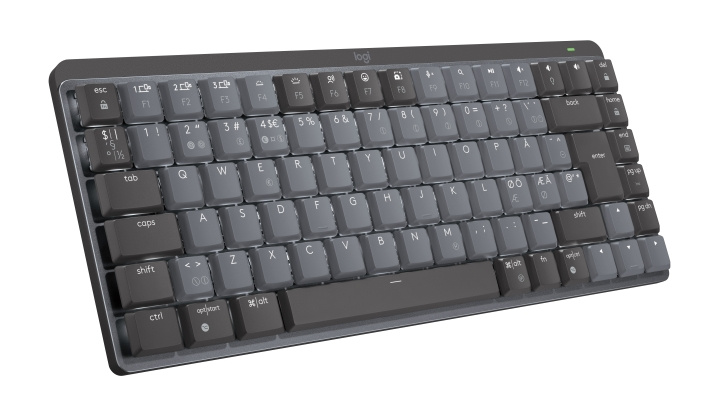 Logitech MX Compact Mechanical Wireless Illuminated Keyboard - Nordic - Tactile Switch i gruppen COMPUTERTILBEHØR / Mus og tastatur / Tastatur / Ledningsfri hos TP E-commerce Nordic AB (C92572)