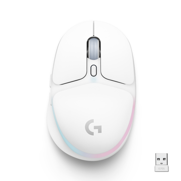 Logitech G705 - Trådløs gaming-mus - Off White i gruppen COMPUTERTILBEHØR / GAMING / Mus hos TP E-commerce Nordic AB (C92589)