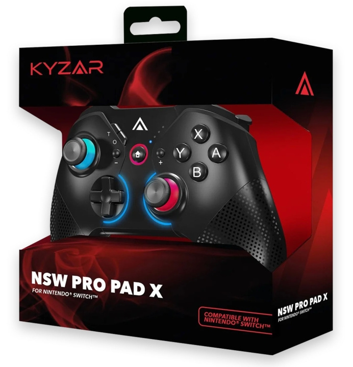 Kyzar Switch PRO-controller - sort i gruppen HJEMMEELEKTRONIK / Spilkonsoller og tilbehør / Nintendo Switch / Tilbehør hos TP E-commerce Nordic AB (C92698)