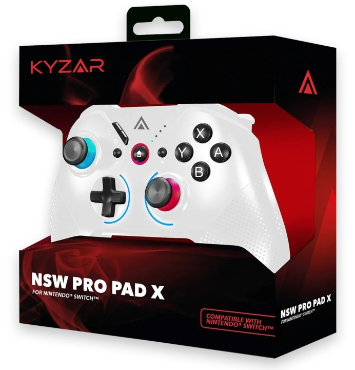 Kyzar Switch PRO-controller - hvid i gruppen HJEMMEELEKTRONIK / Spilkonsoller og tilbehør / Nintendo Switch / Tilbehør hos TP E-commerce Nordic AB (C92699)