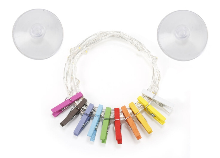 Kikkerland Mini Clothspin String Lights (LT17-EU) i gruppen HJEMMEELEKTRONIK / Lys / Anden belysning hos TP E-commerce Nordic AB (C92834)