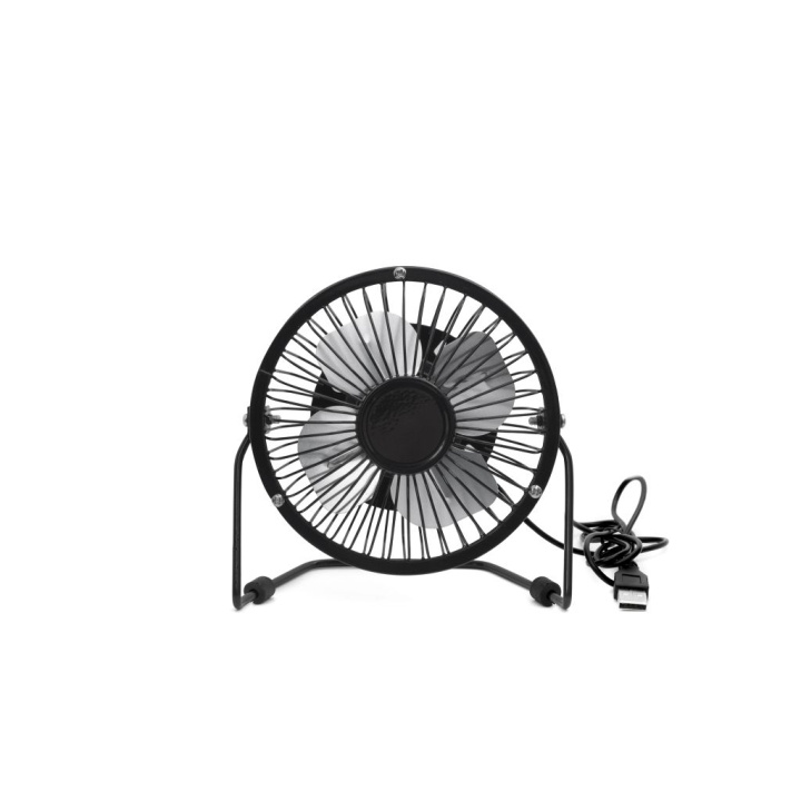 Kikkerland Usb-skrivebordsventilator i metal - sort (US143-BK-EU) i gruppen SPORT, FRITID & HOBBY / Sjove gadgets / Smarte løsninger hos TP E-commerce Nordic AB (C92852)