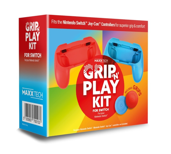 Maxx Tech Grip \'n\' Play-sæt til Switch i gruppen HJEMMEELEKTRONIK / Spilkonsoller og tilbehør / Nintendo Switch / Tilbehør hos TP E-commerce Nordic AB (C92877)