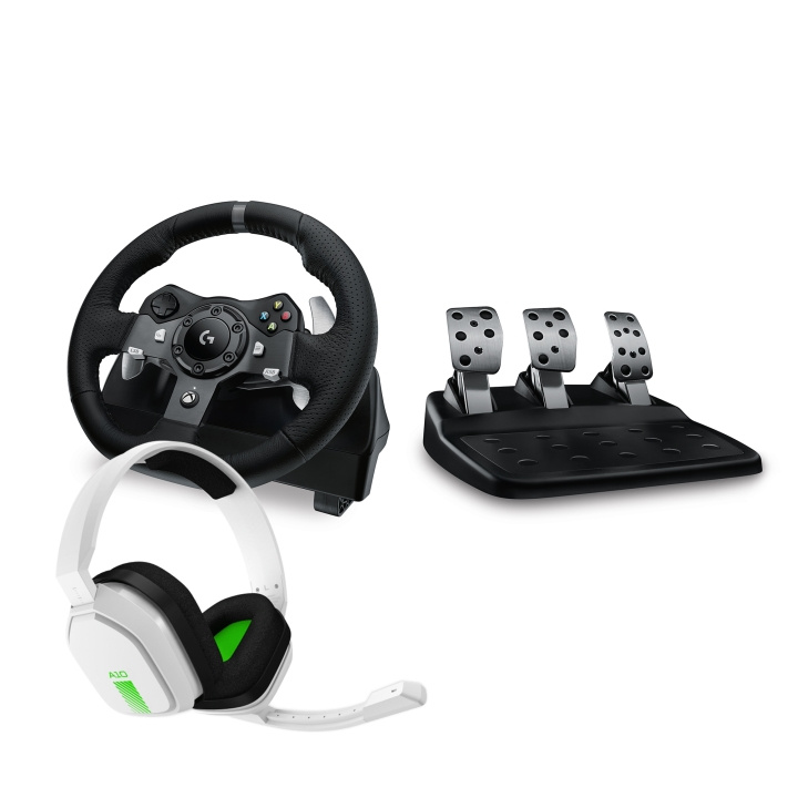 Logitech G920 Driving Force Racing Wheel inkl. Astro A10 Gaming Headset Bundle i gruppen COMPUTERTILBEHØR / GAMING / Gaming tilbehør hos TP E-commerce Nordic AB (C92929)