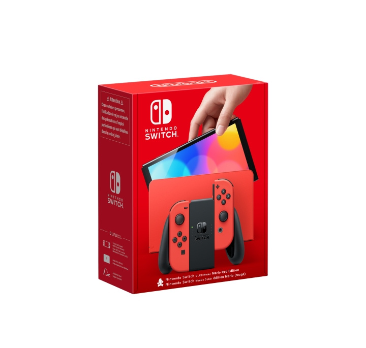 Nintendo Switch - OLED-konsolmodel (Mario Red Edition) i gruppen HJEMMEELEKTRONIK / Spilkonsoller og tilbehør / Nintendo Switch / Spilkonsoller hos TP E-commerce Nordic AB (C92946)