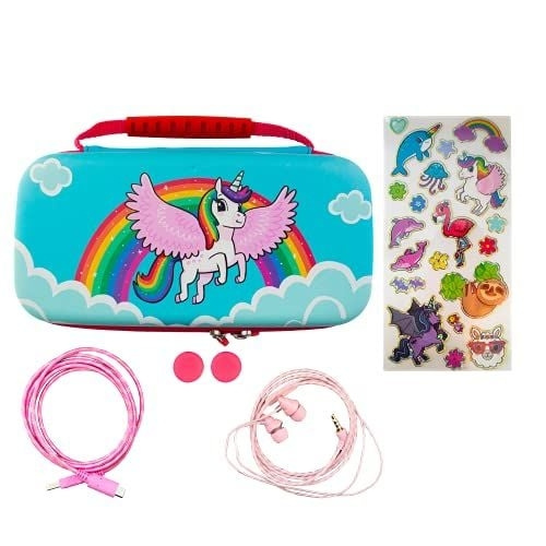 iMP TECH Over the Rainbow Unicorn Case 7-i-1 Switch Lite i gruppen HJEMMEELEKTRONIK / Spilkonsoller og tilbehør / Nintendo Switch Lite hos TP E-commerce Nordic AB (C93029)