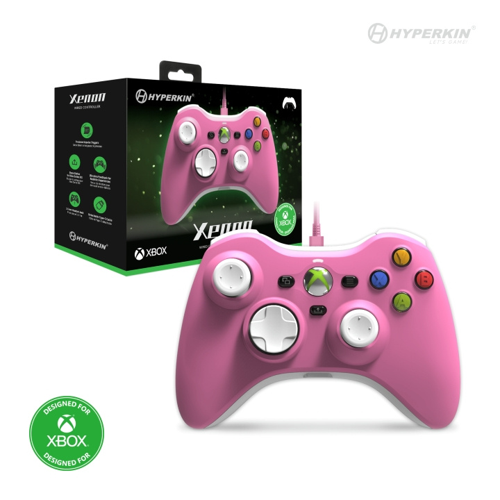 Hyperkin Xenon Wired Controller - Xbox X - S/Xbox1/PC (Pink) i gruppen HJEMMEELEKTRONIK / Spilkonsoller og tilbehør / Xbox Series X hos TP E-commerce Nordic AB (C93078)