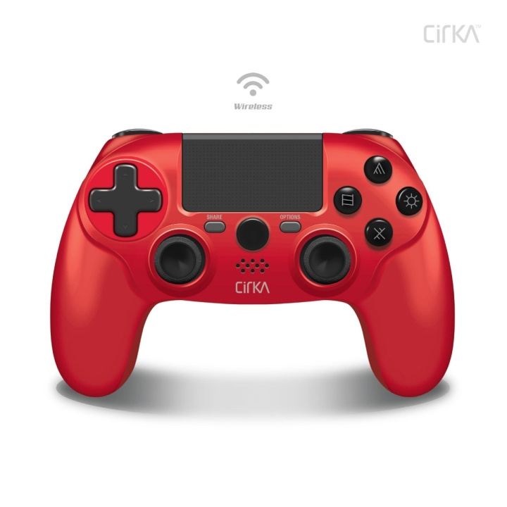 Hyperkin Nuforce trådløs controller - PS4/PC/Mac (rød) i gruppen HJEMMEELEKTRONIK / Spilkonsoller og tilbehør / Sony PlayStation 4 hos TP E-commerce Nordic AB (C93079)