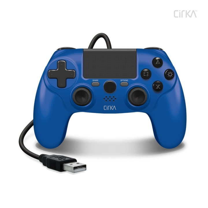 Hyperkin Nuforce kablet controller til PS4/ PC/ Mac (blå) i gruppen HJEMMEELEKTRONIK / Spilkonsoller og tilbehør / Sony PlayStation 4 hos TP E-commerce Nordic AB (C93089)