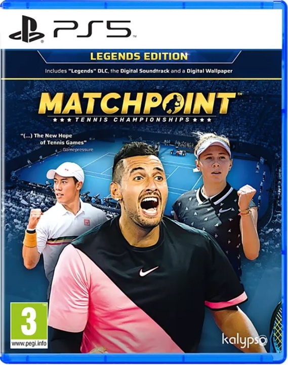 Kalypso Matchpoint: Tennis Championships (Legends Edition) i gruppen HJEMMEELEKTRONIK / Spilkonsoller og tilbehør / Sony PlayStation 5 / Spil hos TP E-commerce Nordic AB (C93155)