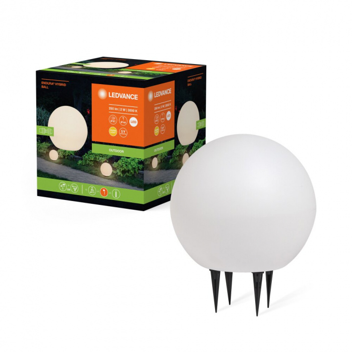 LEDVANCE Endura Hybrid Ball 2W - Hvid i gruppen HJEM, HUS & HAVE / Elektricitet & Belysning / Udendørs belysning hos TP E-commerce Nordic AB (C93231)