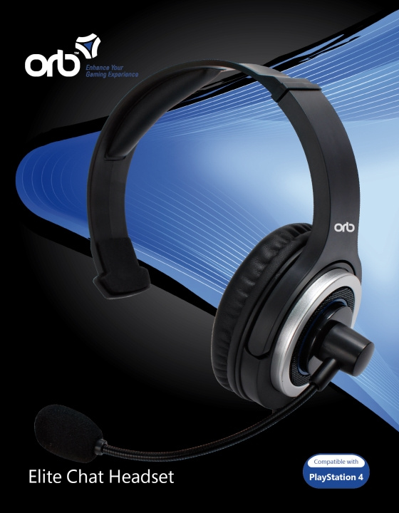 ORB Playstation 4 - Elite Chat Headset (ORB) i gruppen HJEMMEELEKTRONIK / Spilkonsoller og tilbehør / Sony PlayStation 4 hos TP E-commerce Nordic AB (C93283)