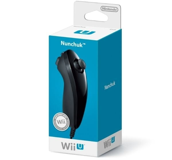 Nintendo Nunchuck sort (Nintendo) i gruppen HJEMMEELEKTRONIK / Spilkonsoller og tilbehør / Nintendo Wii U hos TP E-commerce Nordic AB (C93286)