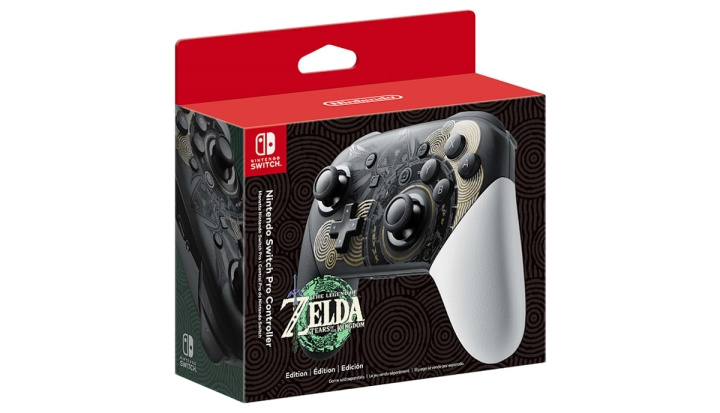 Nintendo Switch Pro Controller - The Legend of Zelda: Tears of the Kingdom Edition i gruppen HJEMMEELEKTRONIK / Spilkonsoller og tilbehør / Nintendo Switch / Tilbehør hos TP E-commerce Nordic AB (C93300)