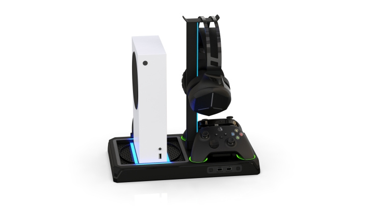 iMP TECH DLX & LED multifunktionel opladningsstander - Xbox i gruppen HJEMMEELEKTRONIK / Spilkonsoller og tilbehør / Xbox Series X hos TP E-commerce Nordic AB (C93386)