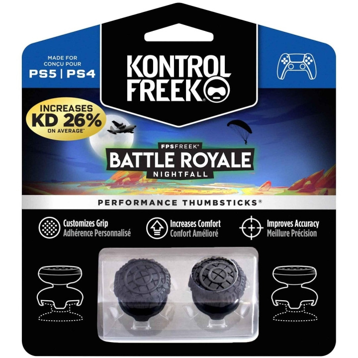 KontrolFreek FPS Freek Nightfall - PS5/PS4 (4-punkts) i gruppen HJEMMEELEKTRONIK / Spilkonsoller og tilbehør / Sony PlayStation 5 hos TP E-commerce Nordic AB (C93404)