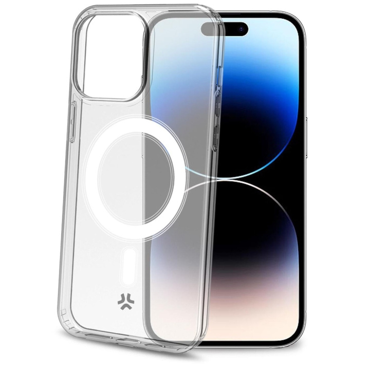 Celly Gelskinmag TPU Cover MagSafe-kompatibelt iPhone 15 Pro Transparent i gruppen SMARTPHONES & TABLETS / Mobil Beskyttelse / Apple / iPhone 15 hos TP E-commerce Nordic AB (C93492)