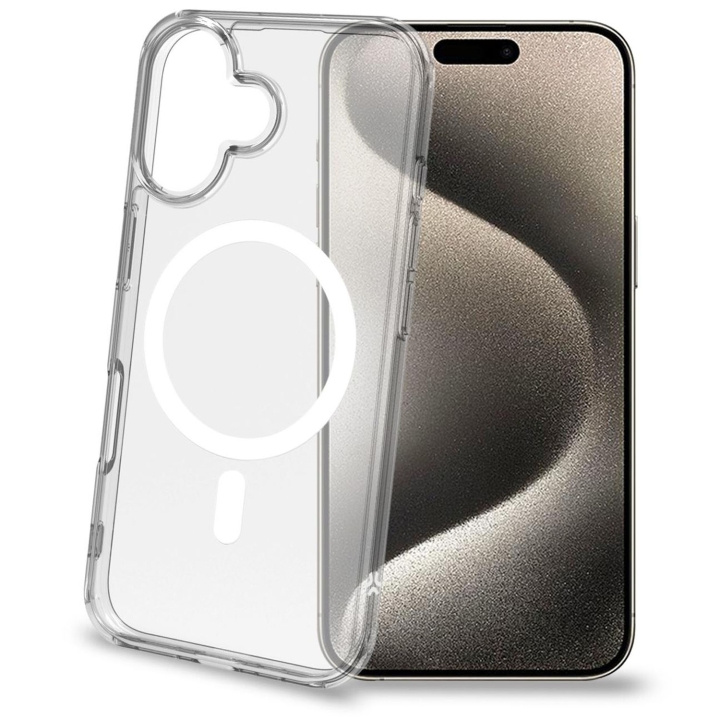 Celly Gelskinmag TPU Cover MagSafe-kompatibelt iPhone 16 Transparent i gruppen SMARTPHONES & TABLETS / Mobil Beskyttelse / Apple / iPhone 16 hos TP E-commerce Nordic AB (C93501)