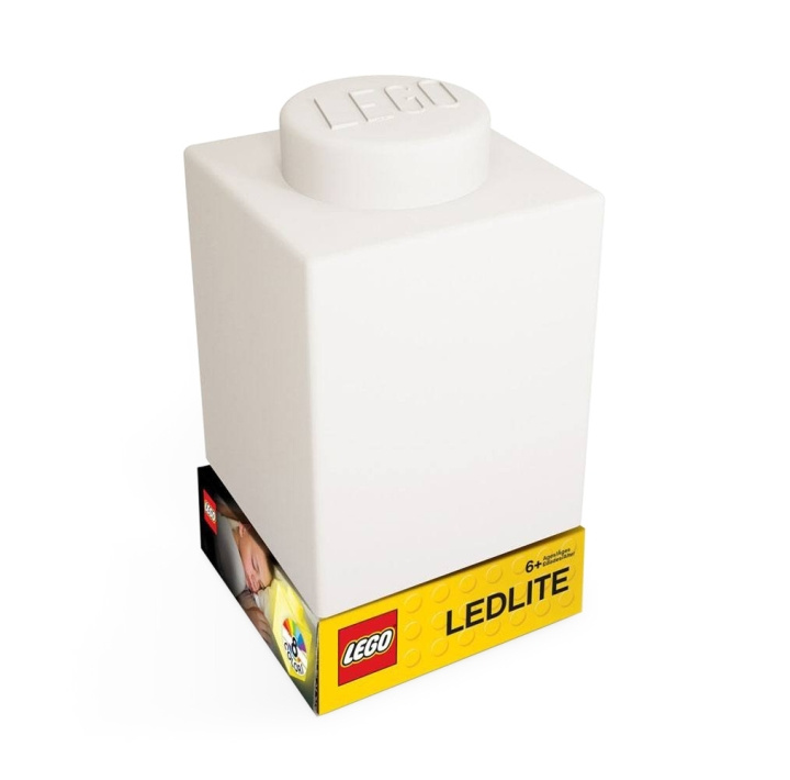 LEGO - Natlampe m/LED - Silikoneklods - Hvid i gruppen LEGETØJ, BØRN & BABY / Børneværelse / Belysning til børn / Natlamper hos TP E-commerce Nordic AB (C93645)