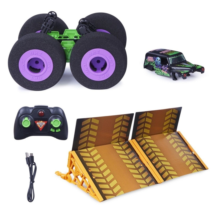 Monster Jam RC Ramp Champ - Grave Digger (6064645) i gruppen LEGETØJ, BØRN & BABY / Radiostyrede / Radiostyrede biler hos TP E-commerce Nordic AB (C93685)